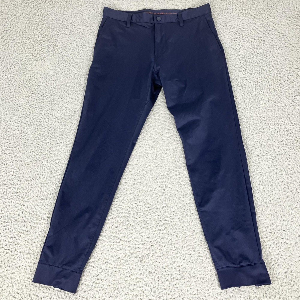 Rhone Jogger Pants Mens 31 Blue Performance Athletic‎ Gym Stretch Ankle Zip